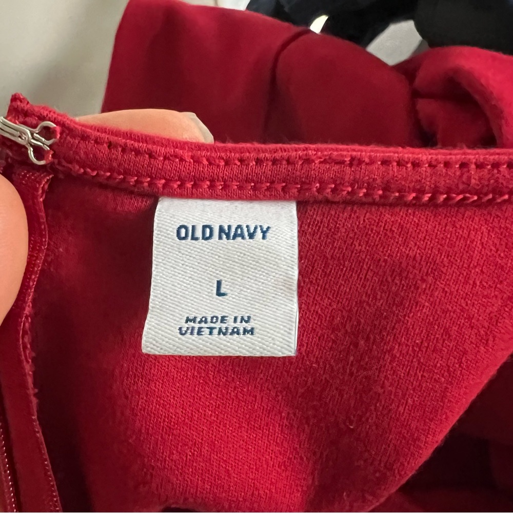 NWOT Old Navy Red Stretchy Short Sleeve Sheath Dress Size L - Picture 9 of 9